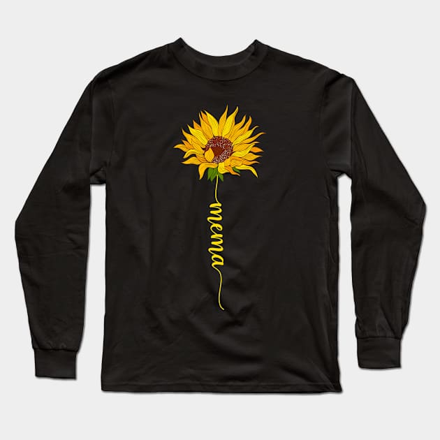 Sun Flower Cute Mema Sorority Christmas Tee Long Sleeve T-Shirt by calvinglory04